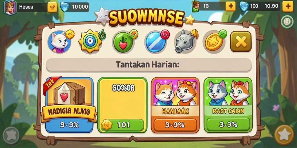 rpwin - Menu utama yang mudah dinavigasi.